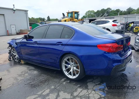 2019 BMW M5 Competition из США, поврежденный, VIN WBSJF0C56KB447183
